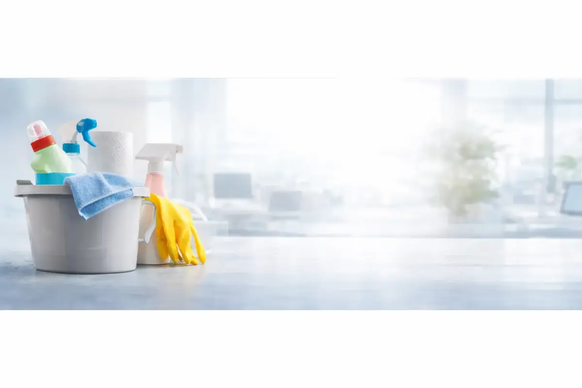 Unsere Leistungen Banner mit Waschmitteln