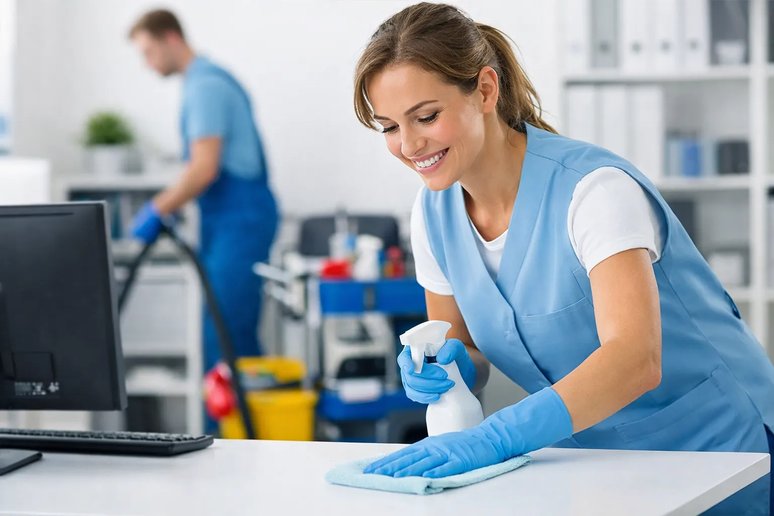 Professionelle Reinigung einer Oberfläche in Köln